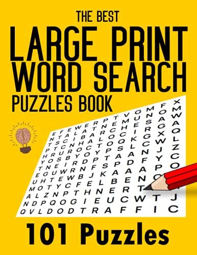 The Best Large Print Word Search Puzzles Book 101 Puzzles By Jay Hess