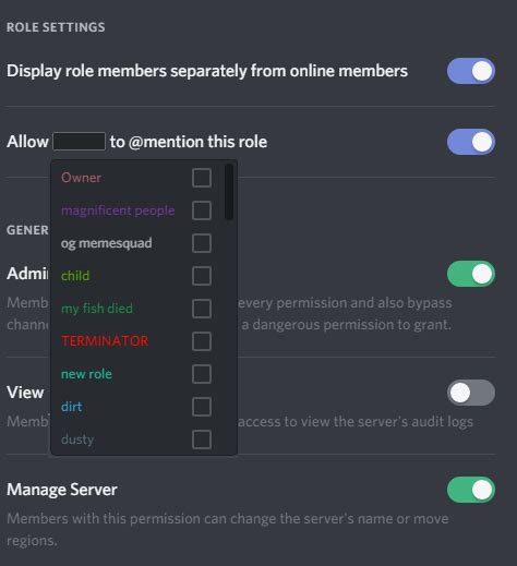 Allow Mods To Choose Who Gets To Mention Certain Roles Discord