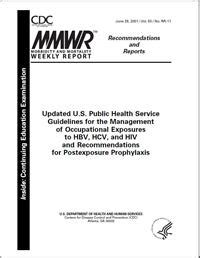 Centers for disease control and prevention. MMWR: Updated U.S. Public Health Service Guidelines for ...