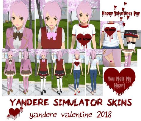 Valentines Day Skins Yandere Simulator Amino