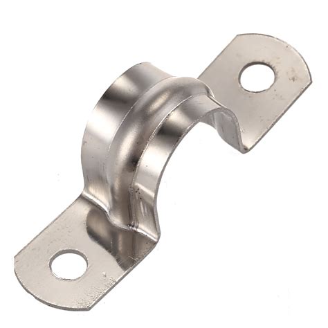 Pcs Stainless Steel U Shaped Pipe Clamps Half Fittings Mm Worm Drive