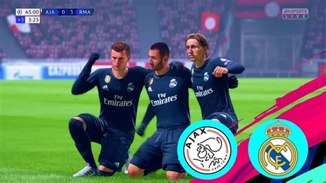 Real Madrid Vs Ajax Champions League Match 2019 1st Leg Youtube