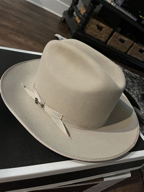Stetson Open Road 6x Silverbelly Fur Felt Cowboy Western Fedora Hat 7
