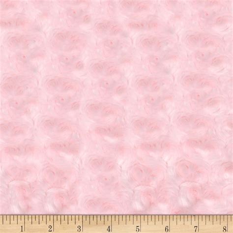 Minky Rose Cuddle Baby Pink Fabric By The Yard Patterned Carpet Pink