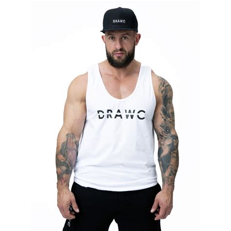 White Tank Top Big Logo