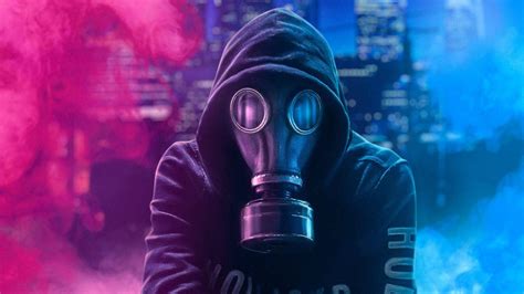 Neon Gas Mask Wallpapers Top Free Neon Gas Mask Backgrounds