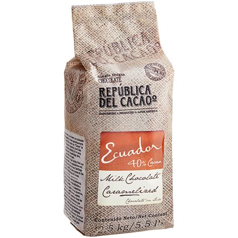 Republica Del Cacao Ecuador 40 Milk Chocolate Couverture 55 Lb