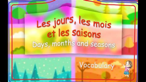 The Months Days And Seasons In French Youtube