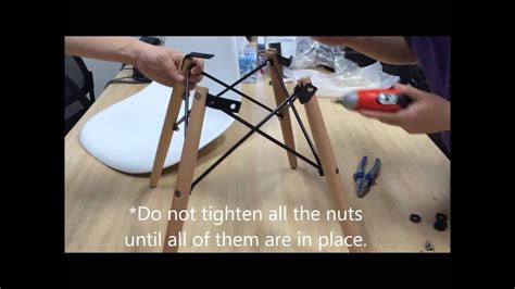 Assembly Instructions Replica Eames Chair Youtube