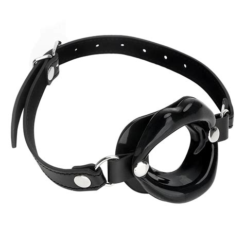 Leather Adult Product Rubber Lips Open Mouth Gag Sex Shop O Ring Fetish