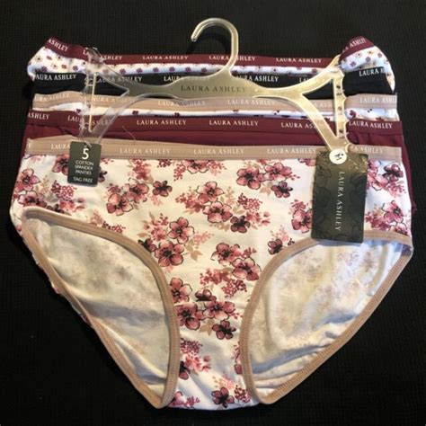 laura ashley women s hipster underwear panties 5 pair cotton blend m for sale online ebay