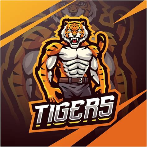 Premium Vector Tigers Esport Mascot Logo Design