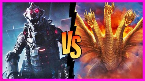 Mechagodzilla Vs King Ghidorah Combate Mortal Godzilla Vs Kong