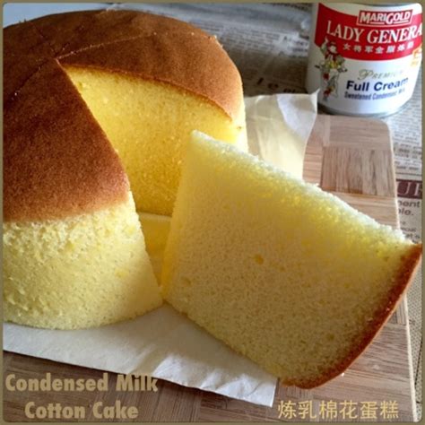 The recipe is original (from me). My Mind Patch: Condensed Milk Cotton Cake 炼乳棉花蛋糕