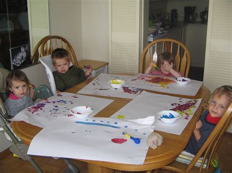 High Park Home Daycare Painting With Kids Under 2 Years Old