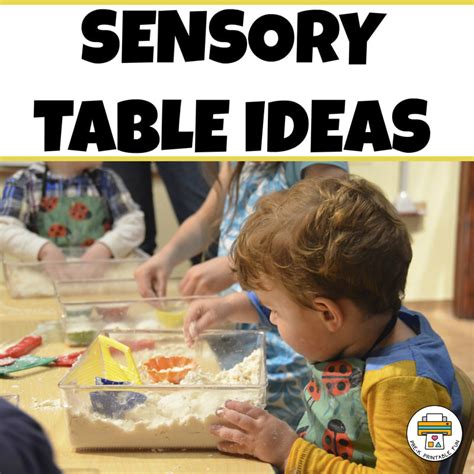 Sensory Table Ideas for Preschoolers - Pre-K Printable Fun