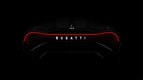 Fonds Decran Bugatti 2019 La Voiture Noire Arrière Fond Noir Voitures