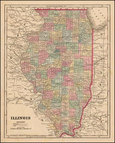 Illinois Barry Lawrence Ruderman Antique Maps Inc