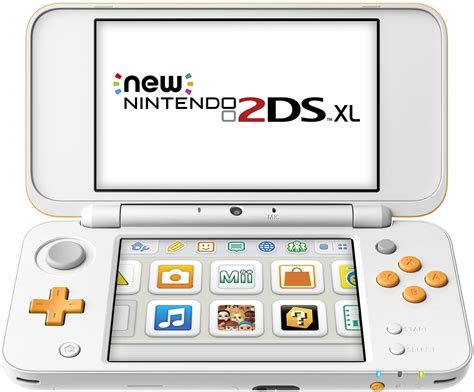 New Nintendo 2ds Xl Portable Gaming Console White And Orange