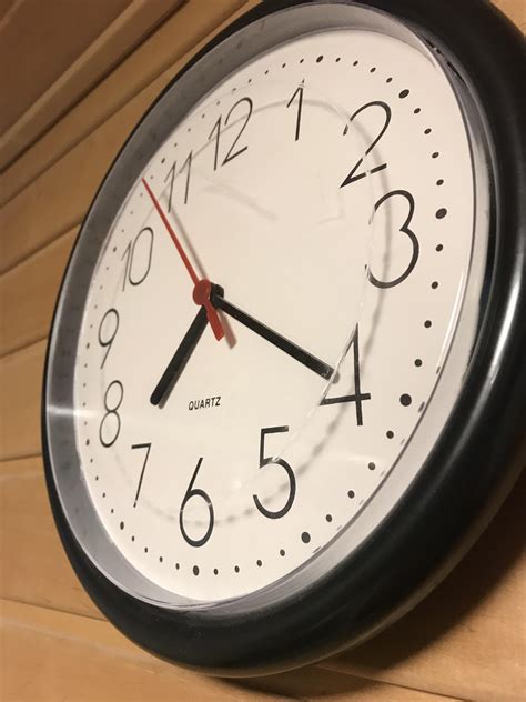 This Clock With The Second Hand Touching The Cover Rwellworn