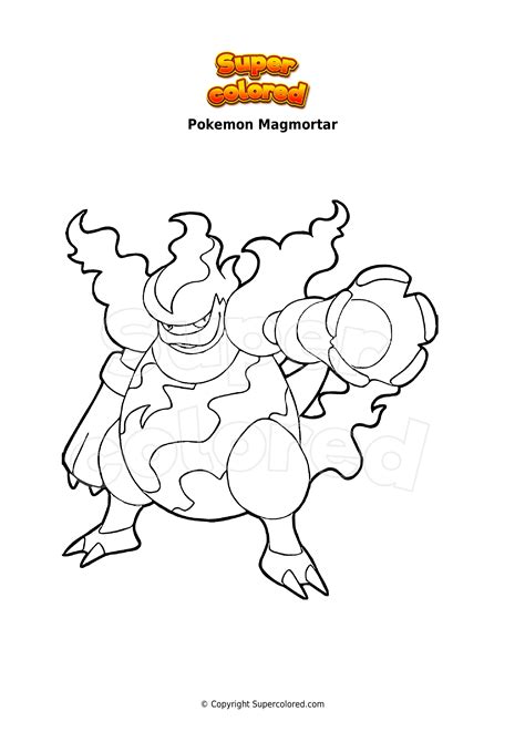Magmortar Coloring Page