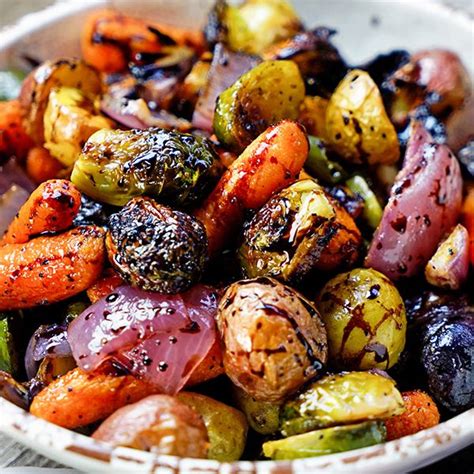 Easy Roasted Vegetables With Honey And Balsamic Syrup Keviniscooking