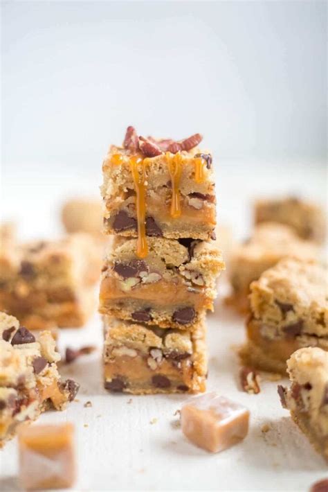Chewy Turtle Cookie Bars What Molly Made