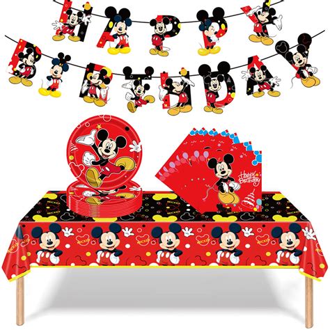 Mickey Mouse Birthday Party Supplies 32pcs Mickey Mouse Decorations