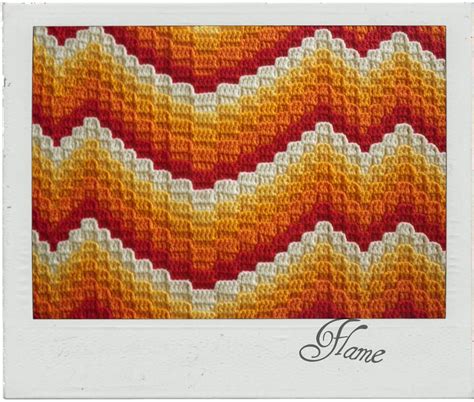 Flame Bargello Crochet Crochet Blanket Patterns Crochet Patterns