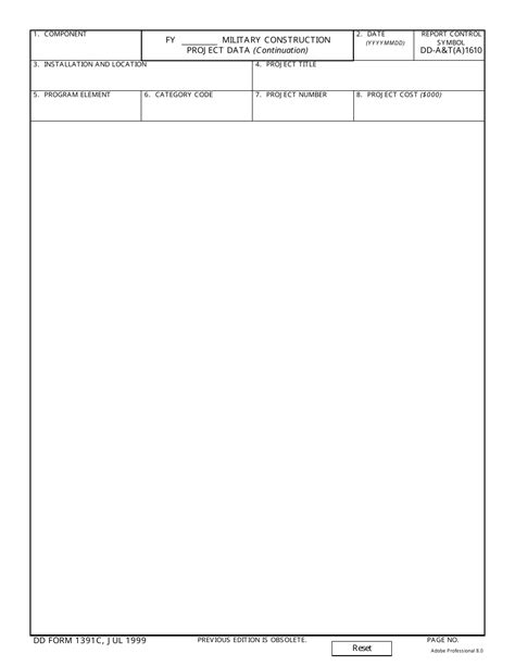 Dd Form 1391c Fill Out Sign Online And Download Fillable Pdf