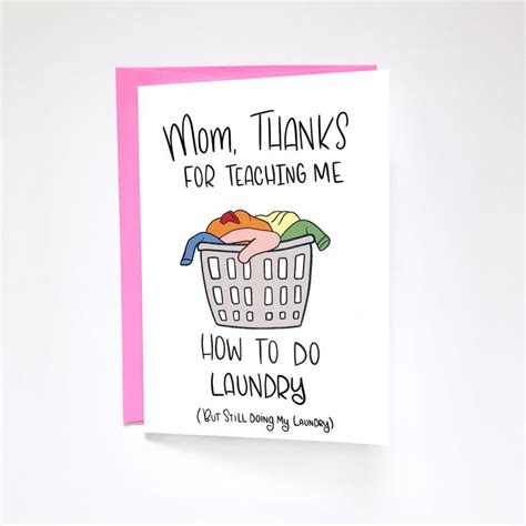 Funny Mothers Day Card Card From Daughter By Siyo Boutique Etsy In 2020 Birthday Cards For