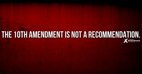 Under the 10th amendment, the federal government can not command, commander, compel, or coerce a state government to do something. Tenth Amendment Center | The Original Meaning of the Tenth ...