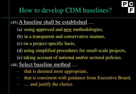Ppt Creating The Carbon Asset Pcf Approaches To Baselines And