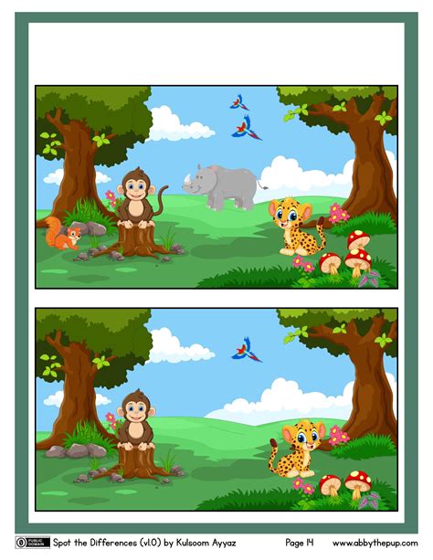 Find The 6 Differences Between These 2 Pictures Free Printable Puzzle