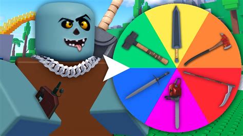 This Random Wheel Chooses My Weapon In Combat Warriors Roblox Youtube