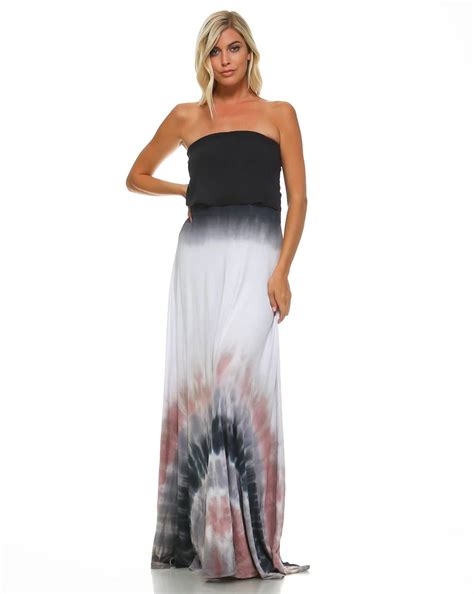 black and white dip dye with pink maxi dress pink maxi dress dip dye maxi dress sleeveless