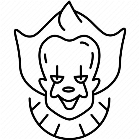 Outline pennywise svg free |  Download Face Pennywise Free PNG HQ HQ
