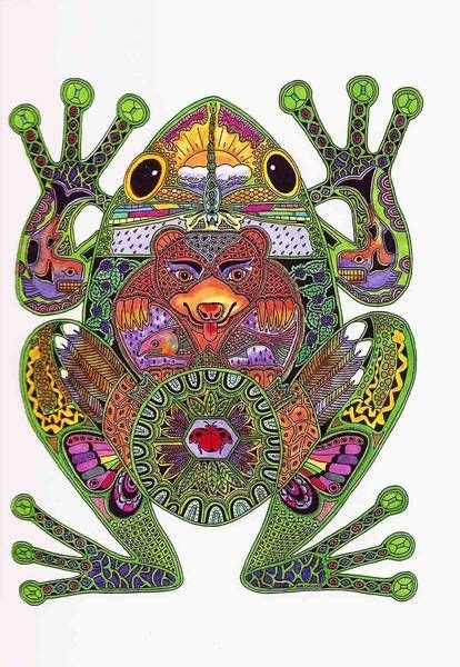 ρeαcε Oƒ Sнeℓℓ Frog Art Zentangle Art Frog