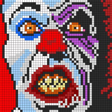 Blog del maestro di scuola primaria alberto piccini: Pennywise the Clown from IT — perler beads | Point de ...