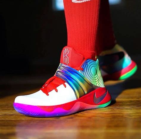 Rainbow Kyrie 2s Girls Basketball Shoes Kyrie Irving Shoes Nike