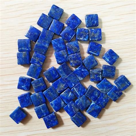 Natural Gemstone Type Blue Sapphire Lapis Lazuli Square Beads Price