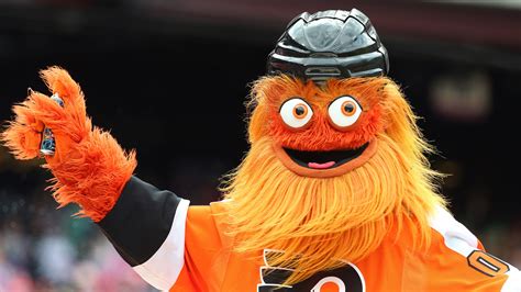 Gritty The Hockey Mascot And Meme Machine Celebrated His First Pride