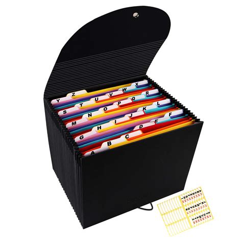 Buy Bluepower Accordian File Organizer26 Pockets Expanding Filing Box
