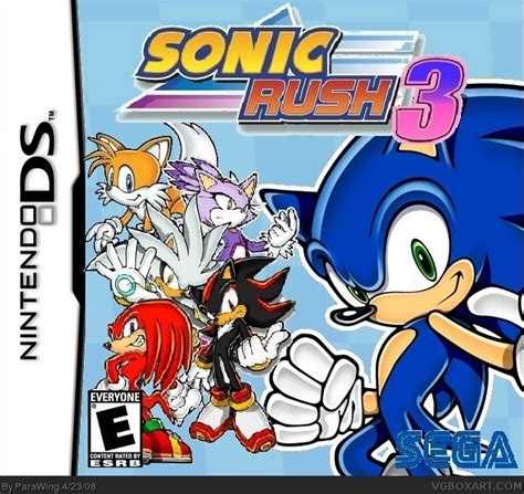 Sonic Rush 3 Nintendo Ds Box Art Cover By Parawing