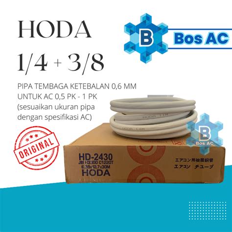 Jual Pipa AC HODA 1 4 3 8 Harga Per Meter Untuk AC 0 5 1 PK