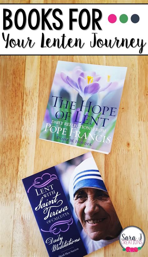 Books For Your Lenten Journey Sara J Creations