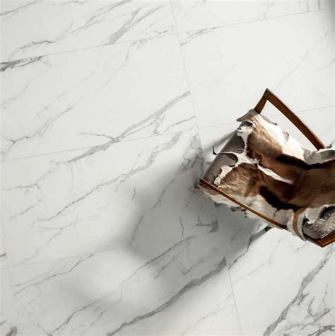 Matte tiles, which can come either glazed or unglazed, will give you more of a traditional look. Calacatta Matt Porcelain Tile - Western Distributors