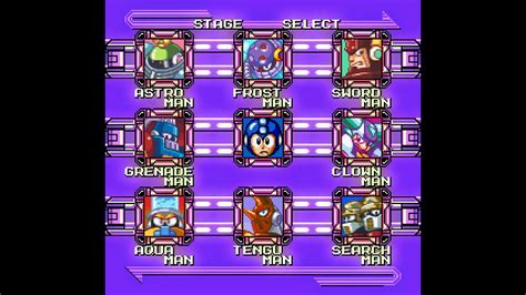 Mega Man 8 Stage Select Snes Mm7 Remix Youtube