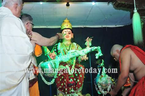 Mangalore Today Latest Main News Of Mangalore Udupi Page Idol Of Goddess Sharada Installed