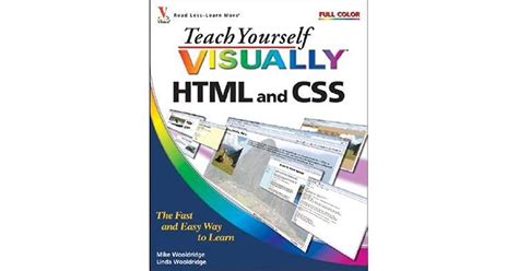 Teach Yourself Visually Html And Css By Mike Wooldridge